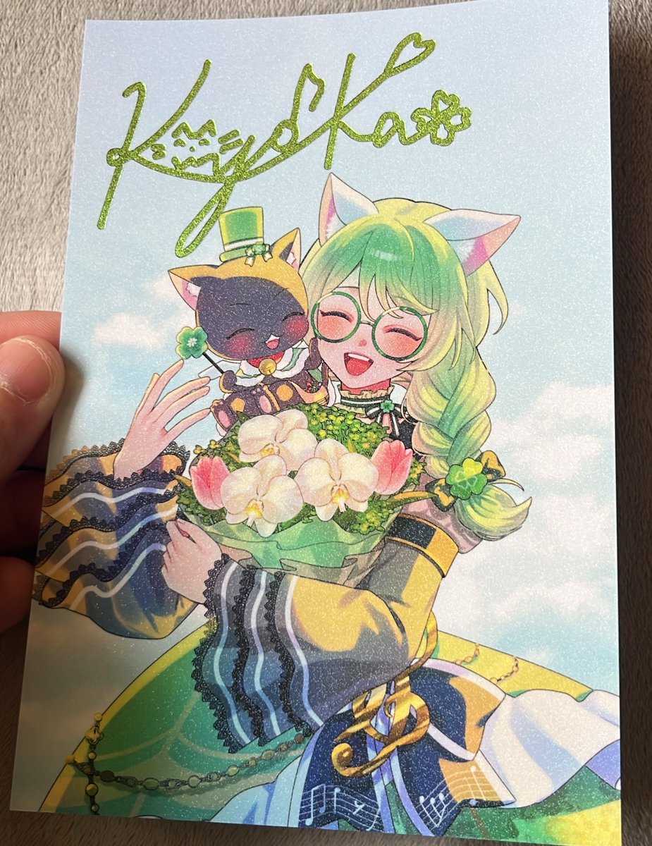 クルセイド　C.C. 箔押しサイン(ゆかな) こちらがワンマンライブ全員入場特典の豪華箔押しサイン入りポスト