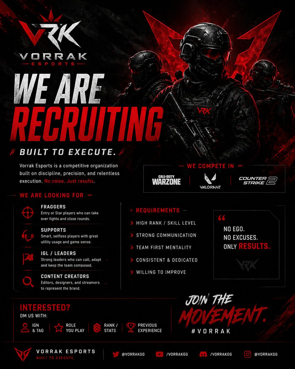 Vorrak Esports tweet media