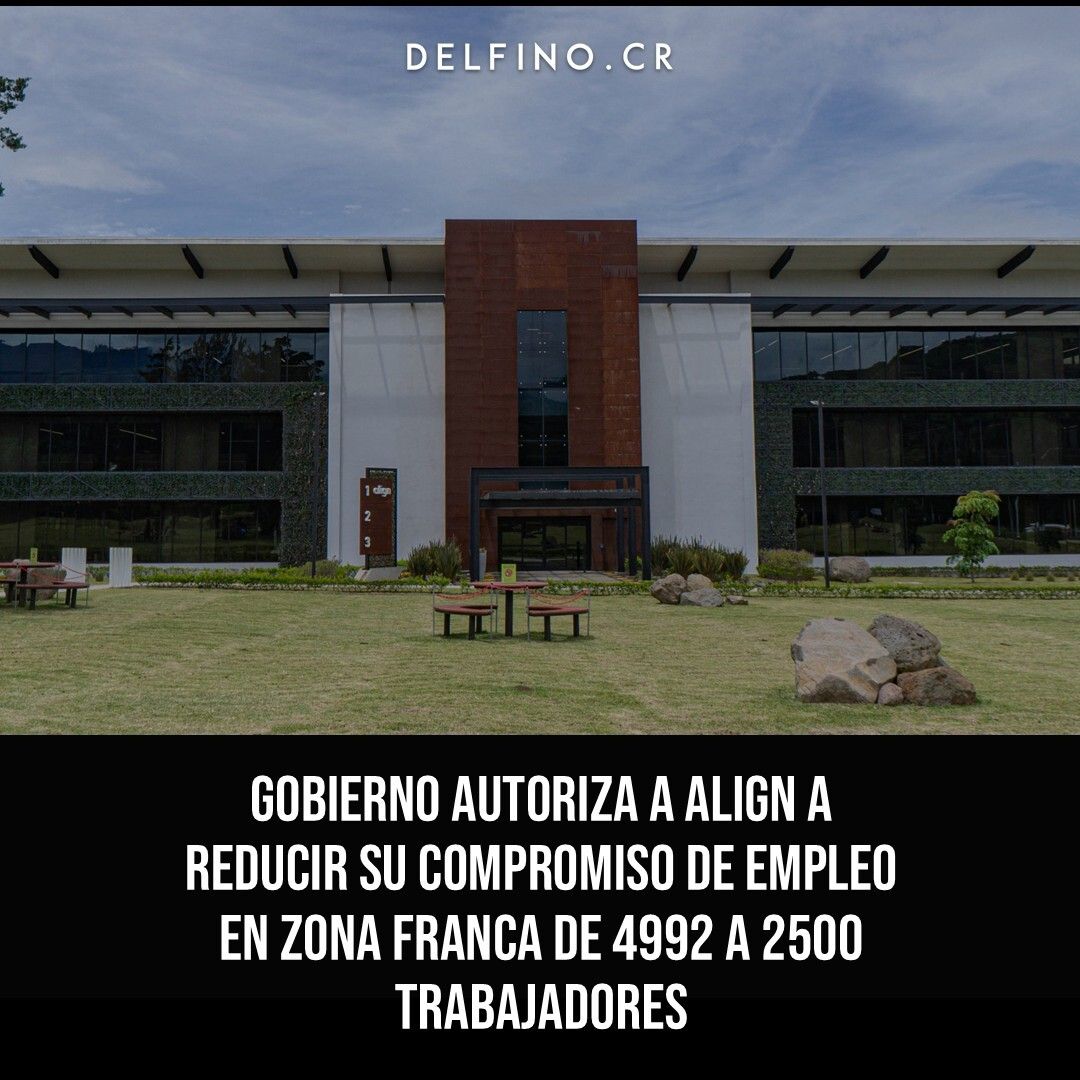 El gobierno de Rodrigo Chaves Robles autorizó a Align Technology de Costa Rica SRL a reducir de 4992 a 2500 trabajadores el nivel mínimo de empleo que debía mantener como beneficiaria del Régimen de Zonas Francas, según el acuerdo Nº 56-2026-COMEX, publicado este martes en el