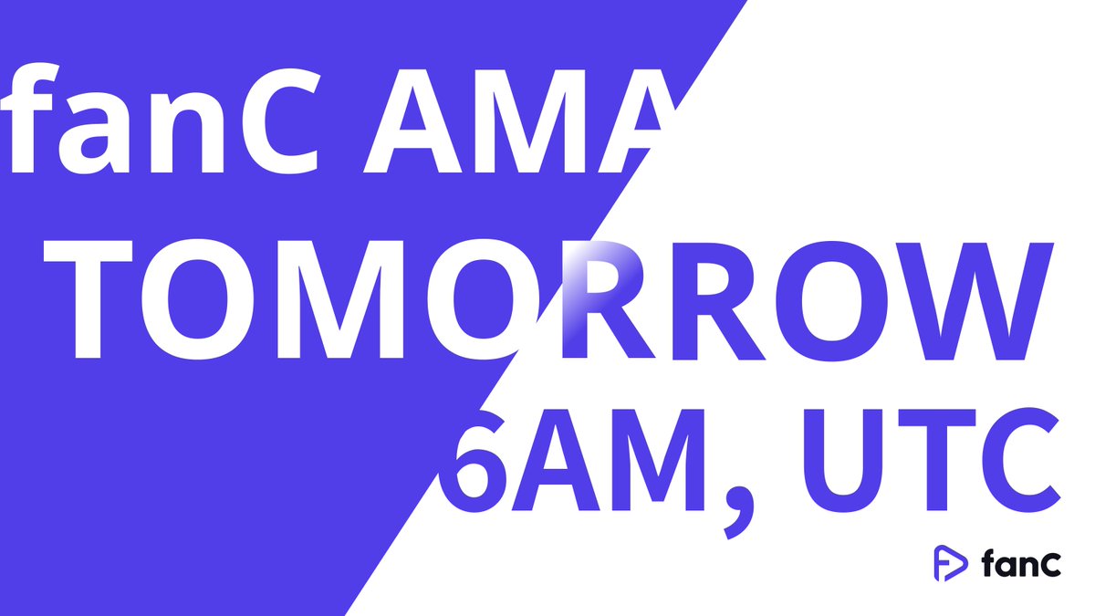 fanC_Official's tweet photo. 🚨 Remind AMA: fanC AMA D-1
Just a reminder that fanC AMA is tomorrow!
If you're curious about fanC, make sure you don't miss this AMA 👀
🗓️ Tommorw(May 7th) 06:00 AM UTC
📍 https://t.co/sTCzdkau8v
🎙️ Noii (CEO of ai0x)
#fanC #FANC #ai0x #AMA