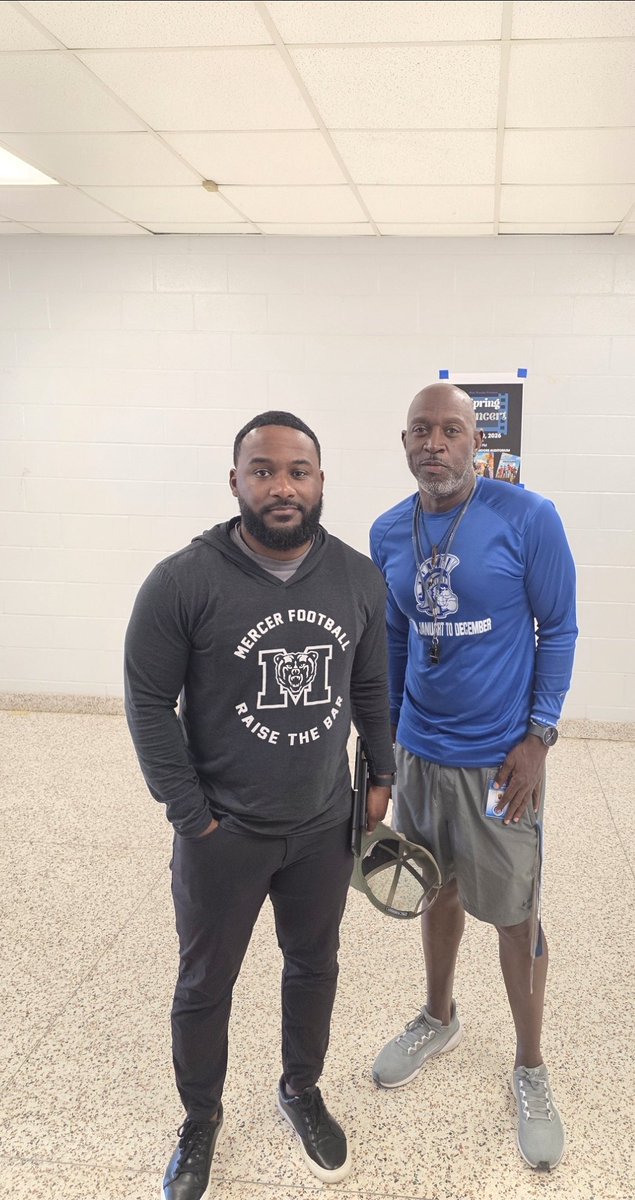 Trojansblue's tweet photo. Thank you @CoachJoMarshall Mercer Football for coming by and recruiting the Trojans! https://t.co/9BedU0Qql2