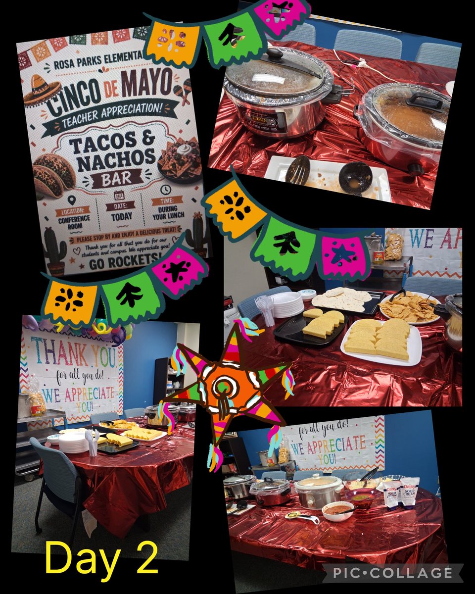 RPE_Rockets's tweet photo. Tacos and Nachos Oh My! For Day 2 @RPE_Rockets teachers were treated to a taco and nacho bar. https://t.co/6M1Yaq47TZ
