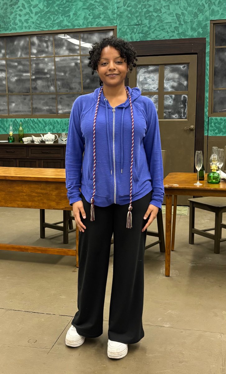 ionatheatre's tweet photo. Very proud of senior, Laila Shakir as she received her graduation cord for her amazing work with The Iona University Theatre Ensemble. Laila has performed in An Inspector Calls,  All My Sons, An Enemy of the People, Anna in the Tropics, Ghosts and  Creditors. Much congratulations https://t.co/jkLgWby68Z