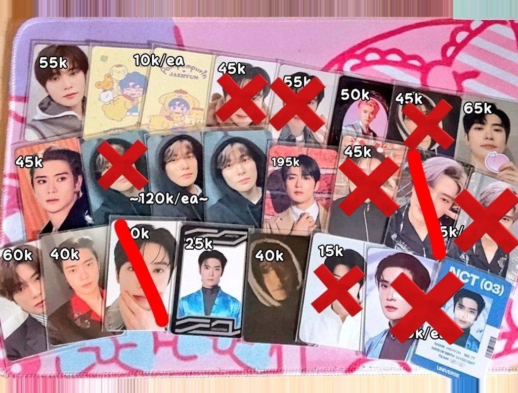 jaevanyong's tweet photo. Wts want to sell lfb 
AAB PHOTOCARD TAEYONG JAEHYUN
•price inc all
•condi by dm
•dom depok
•keep event with dp
T. wts wtt wtb lfb pc nct taeyong jaehyun universe shalala md ring archive sanrio character tc cahol glass pink christmas classic harpot neozone yearbook yb ld https://t.co/nXYLh7CNS9