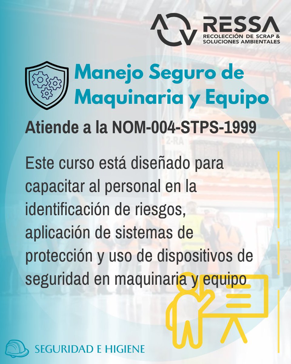 RESSA_ags's tweet photo. #Capacitaciones
#NOMsSTPS
#Cursos https://t.co/YrF3t8obFk