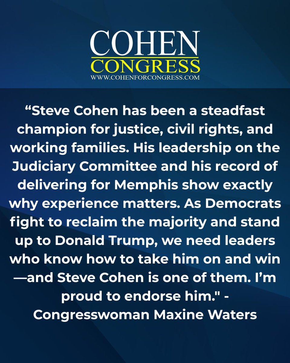 I'm so grateful to have the support of my dear friend and colleague, Congresswoman Maxine Waters, in my re-election campaign. As the only woman to chair the House Financial Services Committee, her impact on our shared fight for democracy has been truly immeasurable to me.