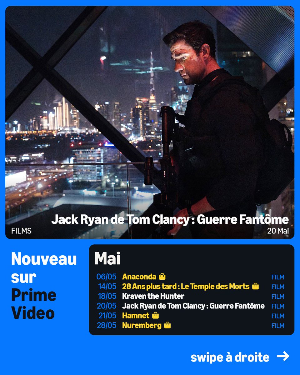 alxserix's tweet photo. 📅 Calendriers des sorties streaming du mois de MAI 2026 sur #Netflix, #PrimeVideo, #DisneyPlus, #AppleTV, #ParamountPlus, #HBOMax, #CANALPlus, #OCS, #UniversalPlus et #TF1Plus.
👉 Follow pour être informé de l'ensemble des sorties streaming !
1/4 https://t.co/5iCnRA4X9c