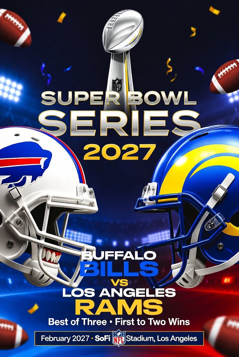Buff_Bill_'s tweet photo. @NFL LFG!!! More money for the league.  More football for the fans.  
Game 1 Sun. Feb. 7
Game 2 Thu. Feb. 11
Game 3 Mon. Feb. 15 (if nec.) https://t.co/XM5c5OoXHX