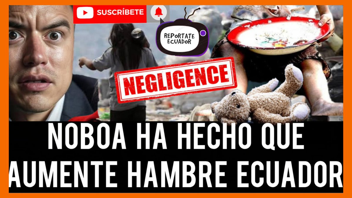 caleroyadira04's tweet image. #urgente hambre gana terreno en el #ecuador gracias a las políticas detestable del #gobierno de #danielnoboa lo que pone en riesgo al país #noticias #internacionales 🤦🔥👍🏻😎🇪🇨 youtu.be/klX19r_IrsA