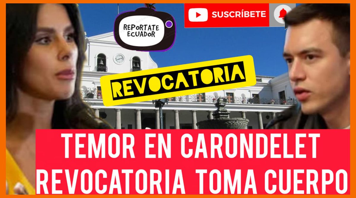 caleroyadira04's tweet image. #urgente #gran temor en el #gobierno de #danielnoboa por el avance de la #revocatoriademandato y no logran frenarlo #noticias #ecuador 🔥👍🏻😎🇪🇨 youtu.be/AnaTVdyraWo