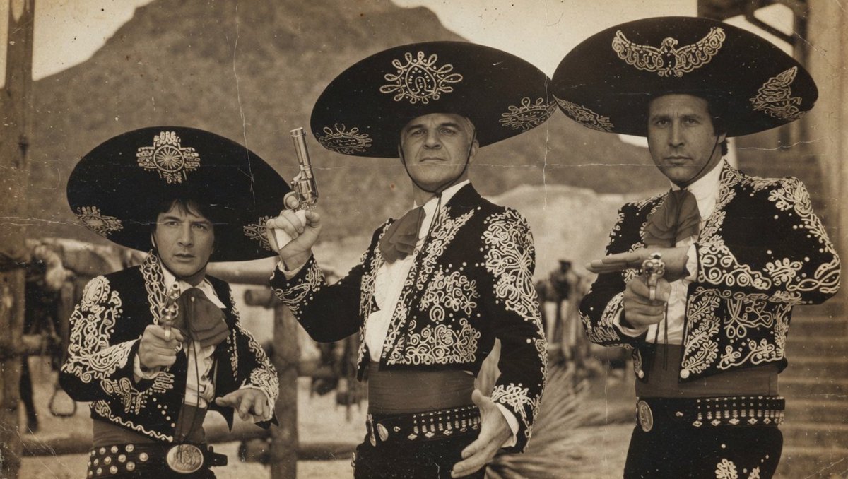 LTOehler's tweet photo. Never forget the three brave men who ended the tyrannical rule of El Guapo at the Battle of Santa Poco.
Happy Cinco de Mayo to all who celebrate. https://t.co/ZPnA9oUQ5Z