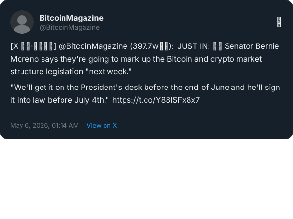Donetwork_club's tweet image. Regulatory clarity for crypto markets is essential for the stable expansion of decentralized networks. This legislative progress supports an environment conducive to advanced Layer-1 innovation and AI agent system integration.
#Blockchain #Regulation #DONetwork

🔗