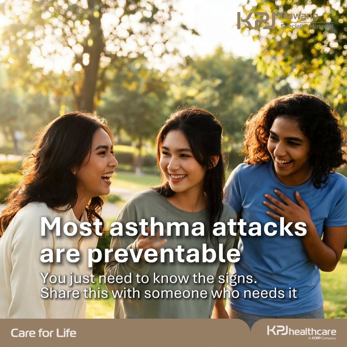 kpjrawang's tweet photo. Most asthma attacks don���t begin with drama.

They start quietly, with a cough you’ve been brushing off for weeks.

This World Asthma Day, know the warning signs before it becomes an emergency: wheezing, chest tightness, shortness of breath, or lips and fingertips turning bluish. https://t.co/EFXDmcH3lJ