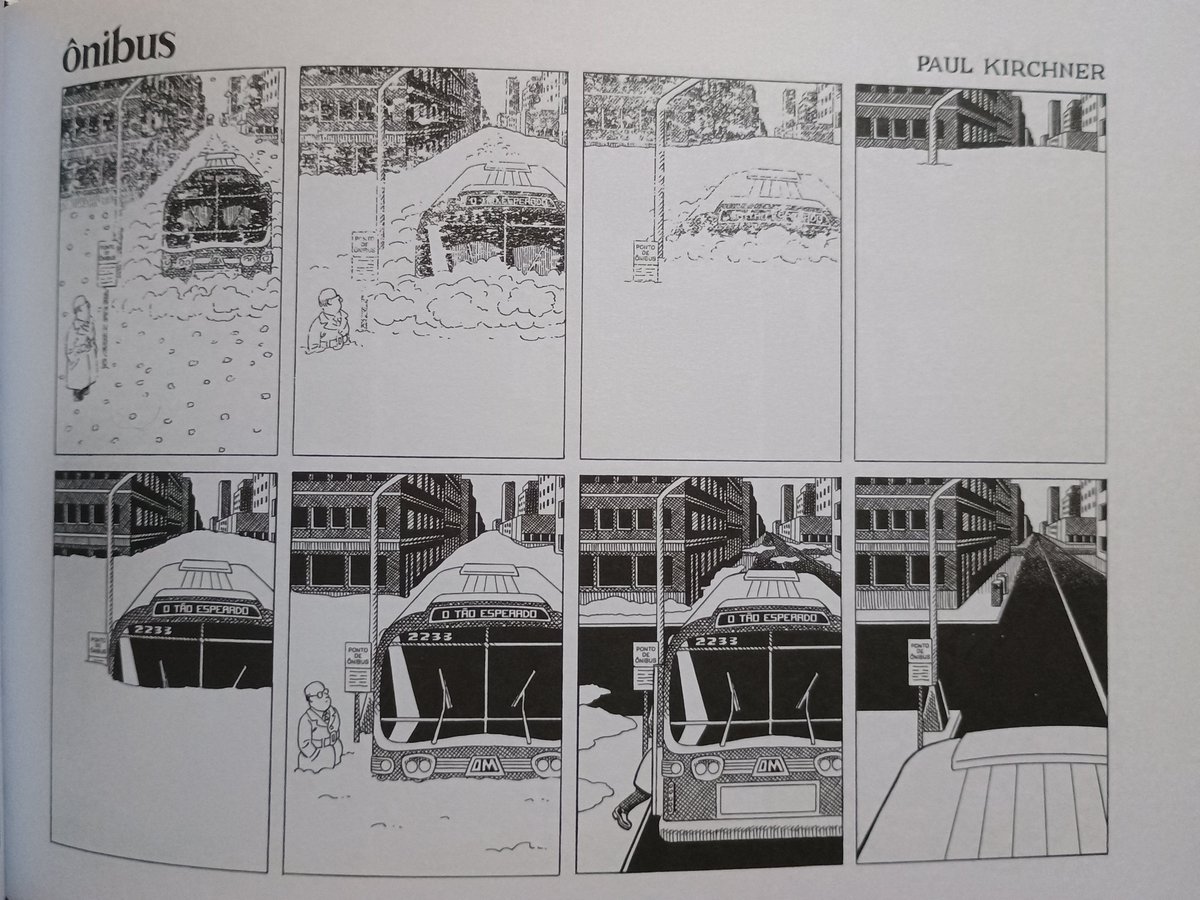 rafaelemquadros's tweet photo. @canalcomixzone @riscoeditora 038. Ônibus 2 (Paul Kirchner)

Reunindo as tiras que saíram durante a retomada da série, entre 2012 e 2025, Paul Kirchner mostrou que o hiato serviu para refrescar a cabeça e criar tiras que não parecem apenas um aposentado precisando de grana para o plano de saúde. https://t.co/JhgQ0gxV2H