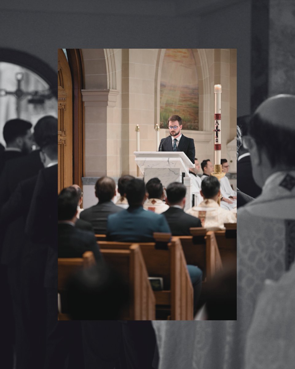 StAugustinesTO's tweet photo. Last Sunday, we celebrated Mass with the Rite of Admission to Candidacy alongside Archbishop Ivan Jurkovič. We give thanks for this important step in the journey of our seminarians! Please keep them in your prayers as they continue to discern &amp; faithfully respond to God’s call 🙏 https://t.co/rqpcKkw1Eq