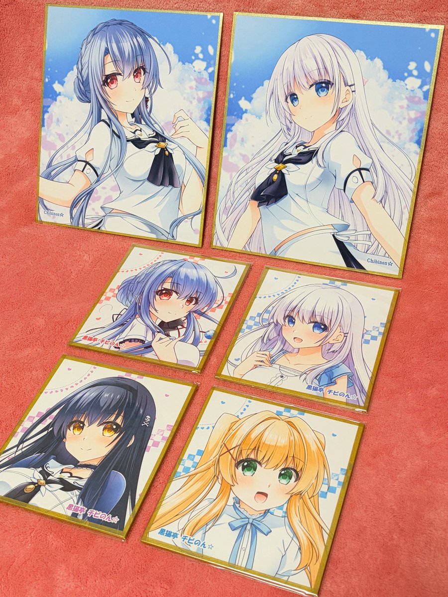 ヒイロ＆リリーナ　色紙　２点セット Post by チビのん☆@鍵島15【3階お01,02】 on X: 新作色紙です♪