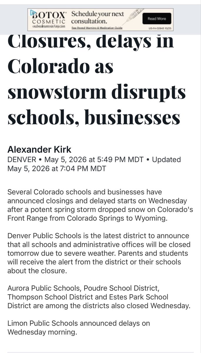 brandonelder's tweet photo. @9NEWS are we sure about Denver Public Schools?  It’s not listed on their website or on your list of closings https://t.co/f14l9Iy9Ai