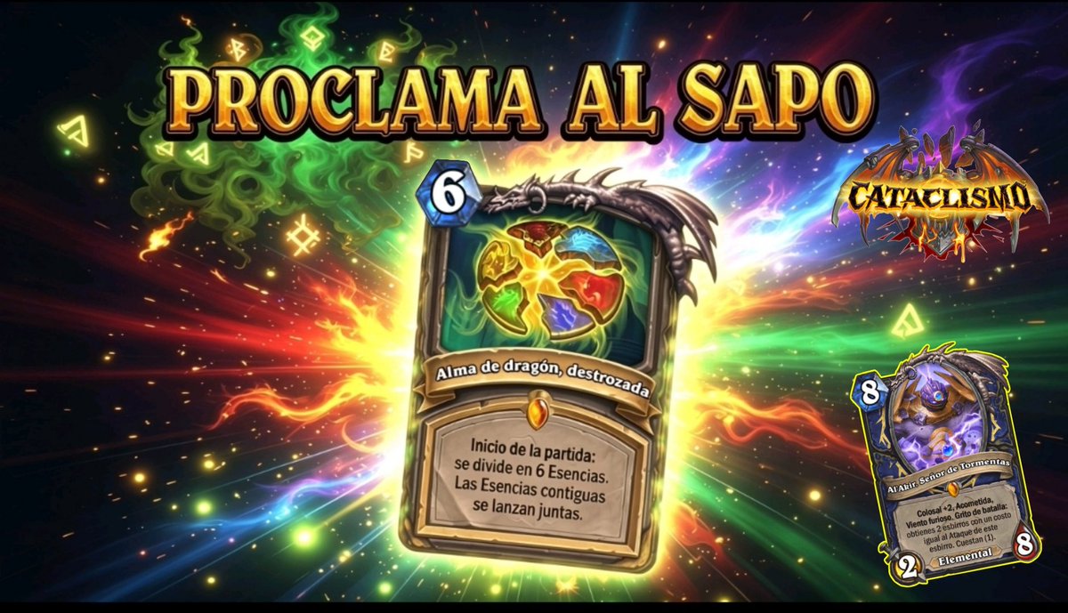 Actuality_Gamin's tweet photo. Chamán Proclamar 
El mejor mazo donde encaja el Alma de Dragón Destrozada?
Quizás si, hubo más partidas y va muy bien en este deck

https://t.co/nGYT4m2yfM

#HearthstoneLATAM 
#mazos
#HSKitsDeClase https://t.co/NkdNt56EOe