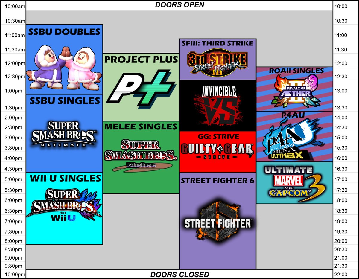 RSC_Digital's tweet photo. RIVERSIDE CONFRONTATION: VENGEANCE 

SMASH BROS ULTIMATE
SMASH BROS MELEE
PROJECT PLYS 
RIVALS OF AETHER II
SMASH WII U
SFIII THIRD STRIKE
STREET FIGHTER 6
GG: STRIVE
P4AU
INVINCIBLE VS
MARVEL VS CAPCOM 3

AND MORE

MAY 30TH 2026
https://t.co/3J8Kl3djfn https://t.co/El3qnnttxE