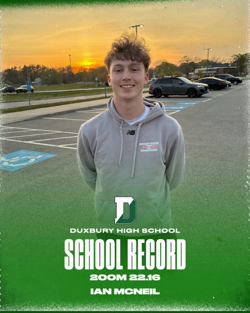 DuxHSAthletics's tweet photo. Congrats Ian!  Two records broken today! https://t.co/ksvMhkB7bF