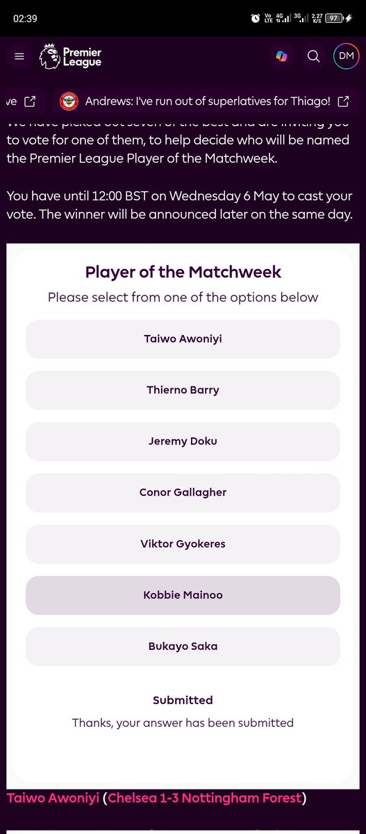 DECENTMichael1's tweet photo. @premierleague ✌🏾😎 https://t.co/5hN1E90WVU