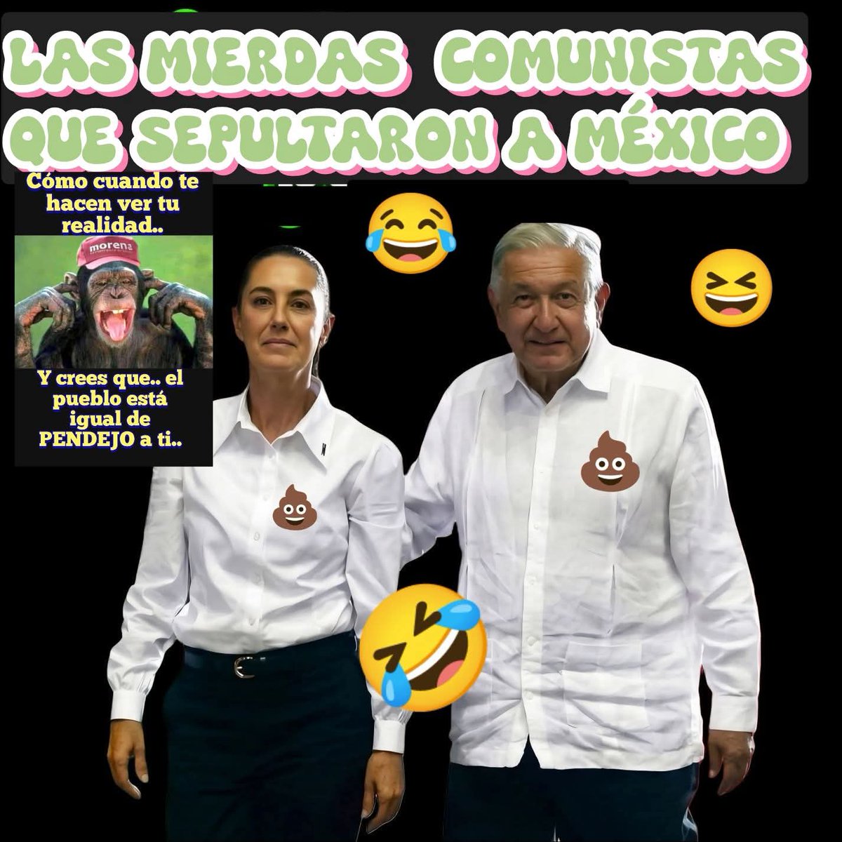 JKarsanz08's tweet photo. @Claudiashein SHINGAS A TU PUT. MADRE PERRA #NARCA DELINCUENTE PROTECTORA DE #NARCOS #COMUNISTA, TRAIDORA DEL PUEBLO MEXICANO,  TU Y TUS PUT S MAM.DAS  DE LA #SOBERANIA, SOLO LA ESTAS USANDO PARA DEFENDER A SU DELINCUENTE ROCHA MOYA, QUEREMOS QUE YA ENTREGUES A ÉSTE Y LOS 9 RESTANTES https://t.co/JqCXHLF3KC