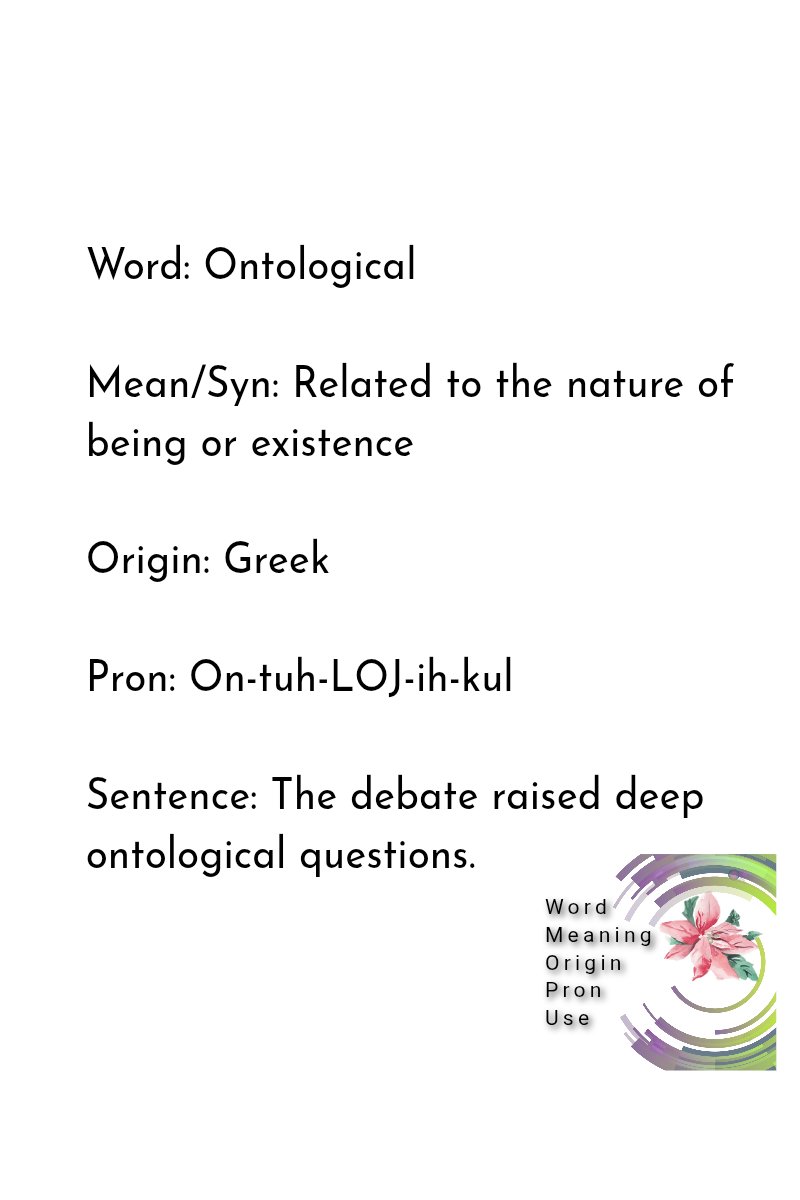 Words, Origin, Pronunciation and Use tweet media