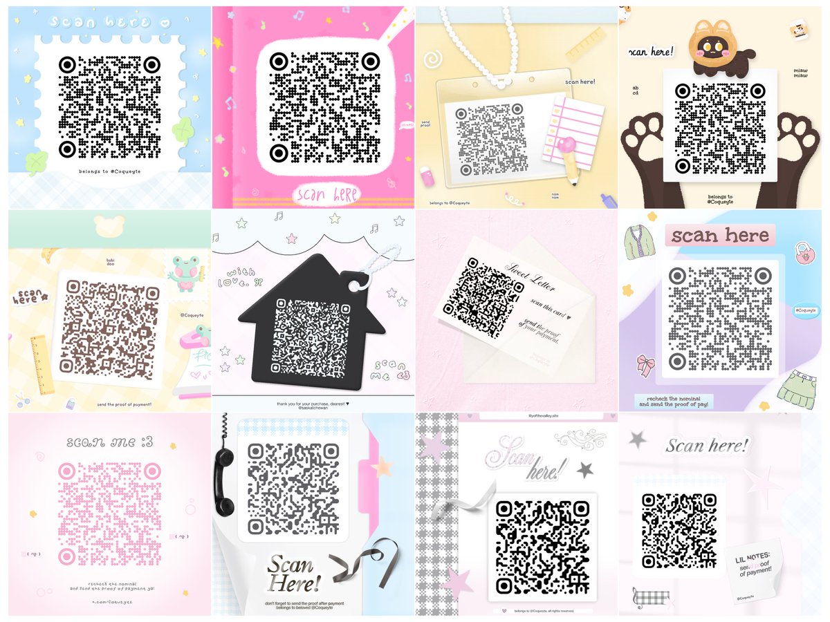 Coqueyte's tweet photo. special 5.5 all catalogue qr deco di aku diskon 20% yah :3 berlaku sampai tanggal 8 meiii https://t.co/RECTEr0v4W