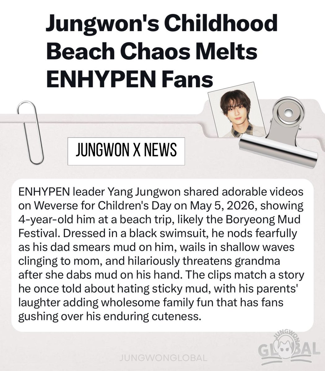 ENHYPEN JUNGWON GLOBAL tweet media