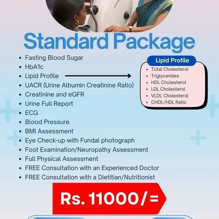 DASLonline's tweet photo. Your health is your best investment 💙

Stay ahead of Diabetes with comprehensive screening packages at the National Diabetes Centre, Rajagiriya.

✔ Doctor consultation
✔ Lab tests
✔ Expert guidance

Packages from Rs. 2,000

📞 011 2872951 | 011 2883318

#DiabetesCare https://t.co/NdQF32uwzV