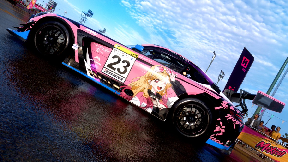 KamikazeS2K's tweet photo. スーパー耐久 ST-Xクラスの #23 TKRI松永建設AMG GT3リバリー出来ました！ForzaのAMG GT3モデルが若干違いましたが出来る事はやりました！

車種：2018 AMG GT3
FH5シェアコード： 266 335 942
FM TKRIで検索
#スーパー耐久
#SuperTaikyu
#着せ恋
#喜多川海夢
#ForzaHorizon5
#ForzaMotorsport https://t.co/jBWhSZtFB3