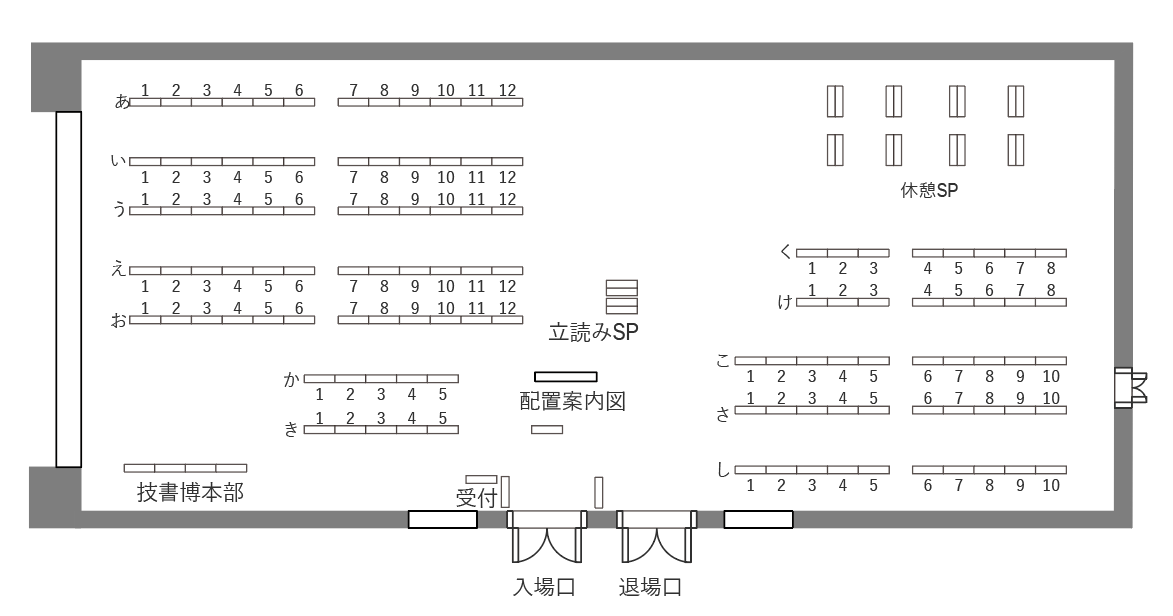 gishohaku's tweet photo. #技書博 13のサークルスペースは図の通りです！
ぜひ、ご自身のサークルに印を付けてアピールしたり、目的のサークルさんに遊びにいく目印にしてください～！

全サークルを巡っていくお供にも！ https://t.co/40JBPJZSl6