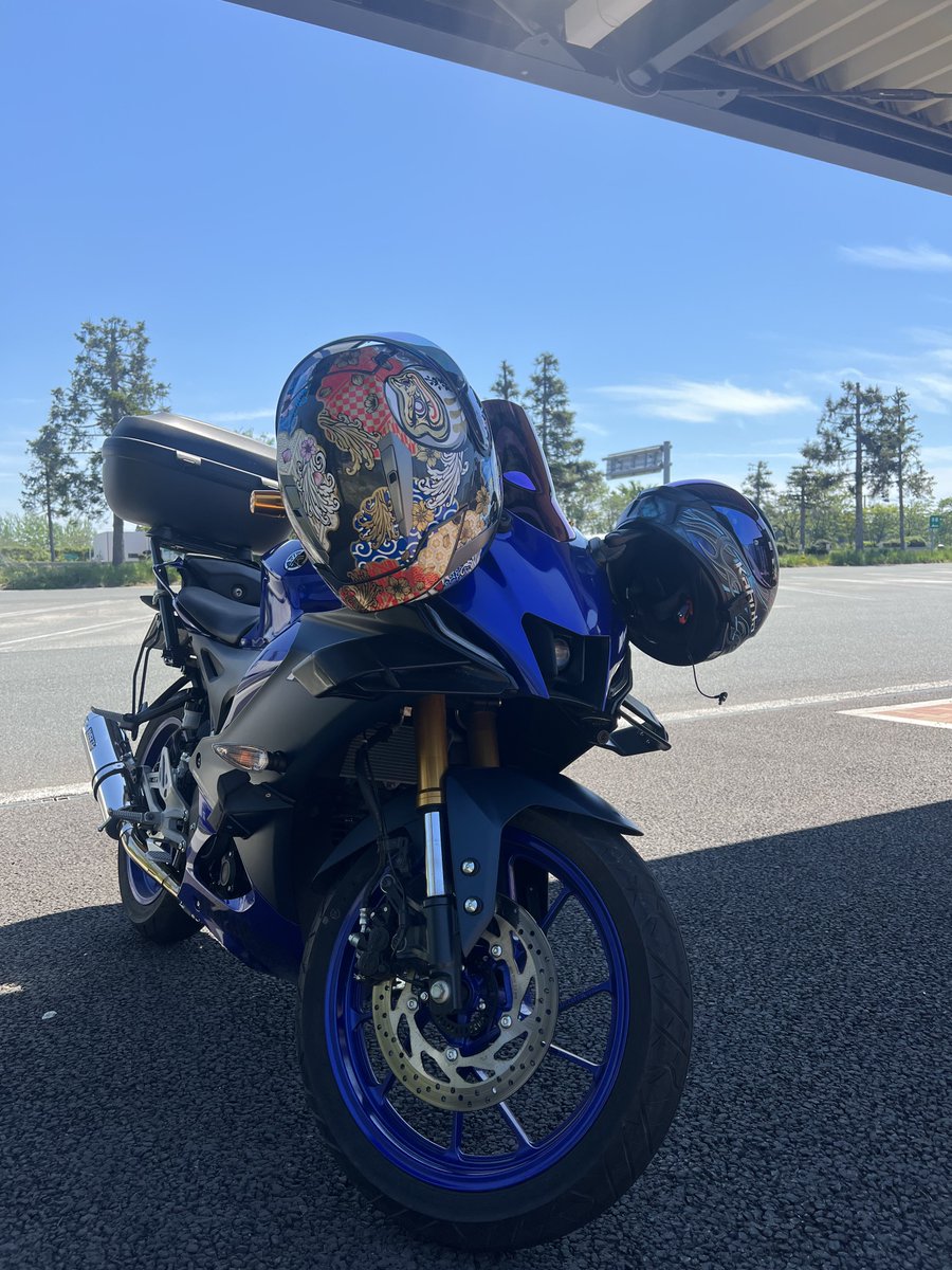 cbbr1234's tweet photo. GW最終日！

これから北に向かいます🏍️
高速でこのバイクのタンデムきつすぎる😂 https://t.co/xIb3lIwSwx