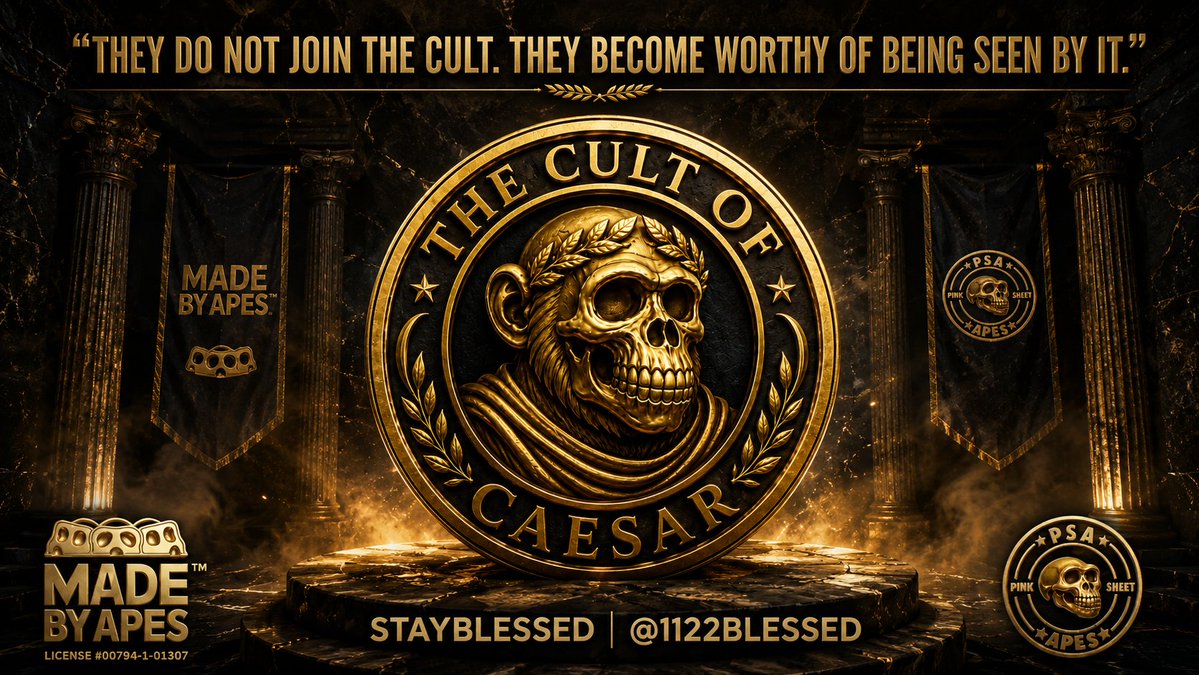 “Worth is not claimed. It is demonstrated.

In the swamp, all arrive the same, but none remain the same.

Those who move with intent, who act without being asked, who stand for Pink Sheet Apes when no one is watching… they separate themselves from the noise.

The Cult is not an