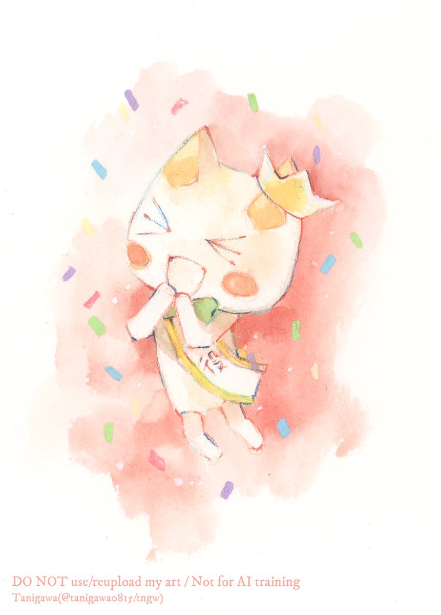 #トロ誕2026 #どこでもいっしょ
トロ誕生日おめでとう！

透明水彩にストラスモア紙