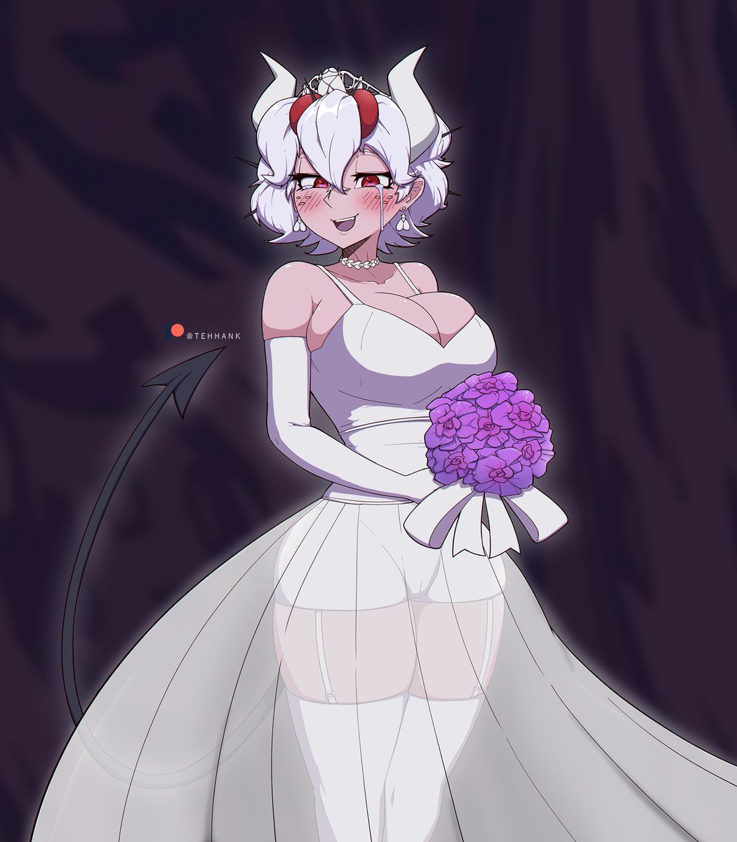 TehHank's tweet photo. Helltaker Bride Maxxing. https://t.co/SYG5FE2HJ7
