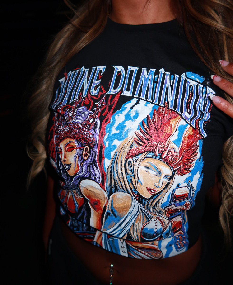 meganbayne's tweet image. Wanna look as DIVINE ✨ as your @aew women’s tag team champs? ShopAEW.com ,buy our shirt,  and #BOWDOWN

shopaew.com/en-us/products…

#DivineDominion 🖤🔥⚡️🪽