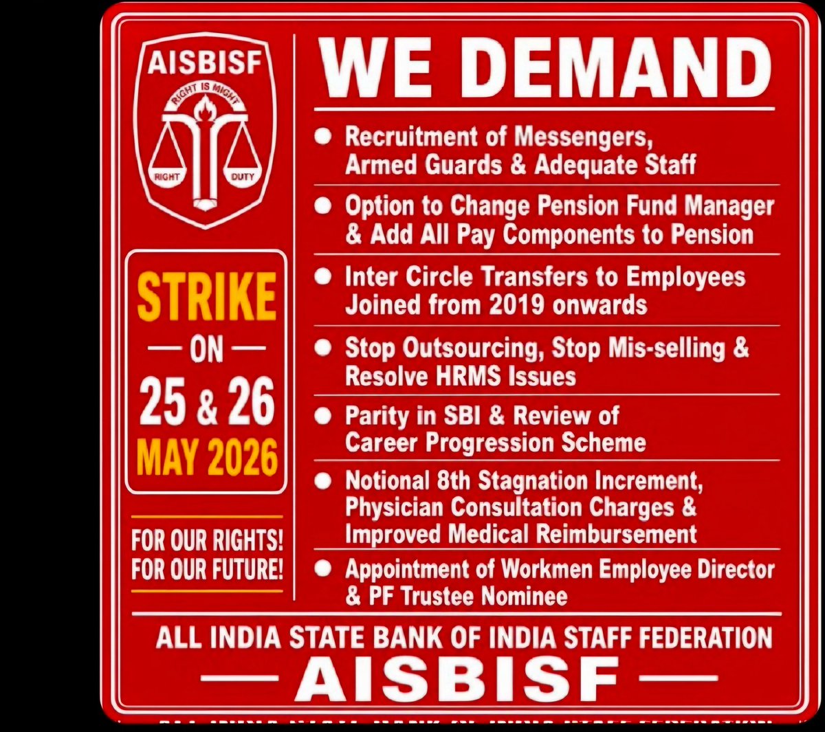 vasanta1386's tweet photo. #justuceforSBIemployees https://t.co/yih1q27Uyz