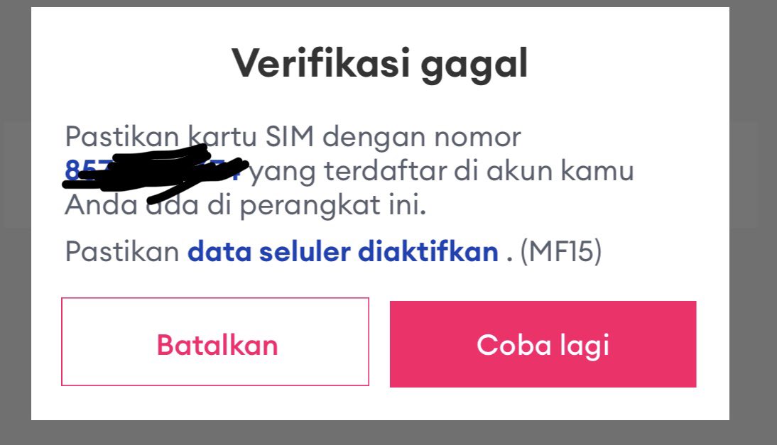 RaaRii02060's tweet photo. @LazadaID min aku mau login ke device baru tp keluar gini knp ya
utk sim nya udah ada di hp kok https://t.co/C0iffIJ5tz