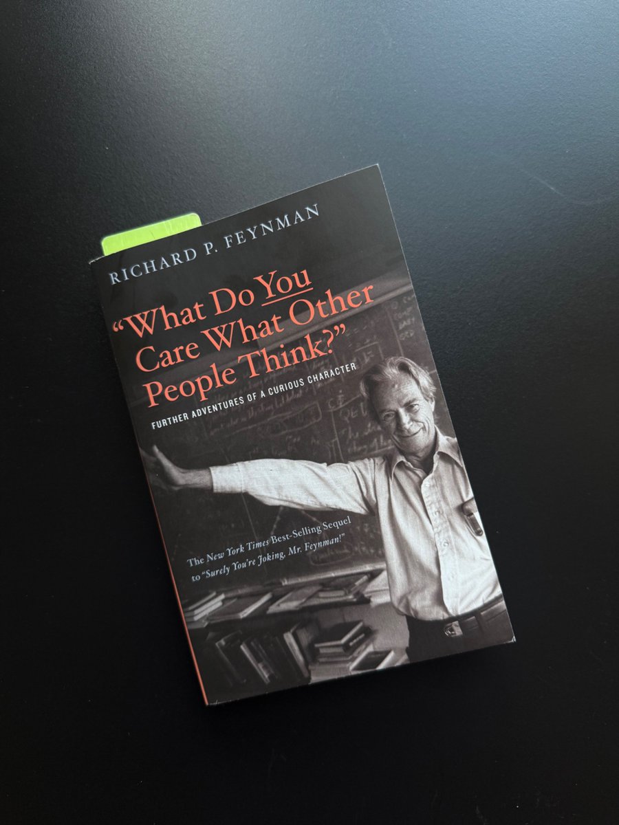 readswithravi's tweet photo. This book is extremely readable and enjoyable. Every young person should read Richard Feynman’s books. https://t.co/VaM9gzZzup