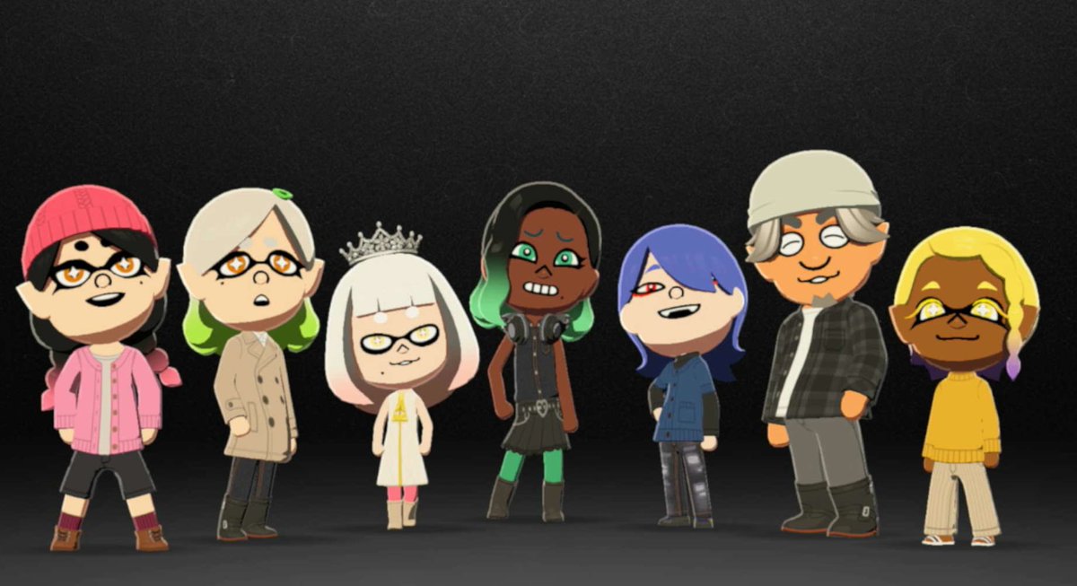d3adcreation's tweet photo. @sillymxowmeow i dont have any pic on hand of just frye but here r all my idol miis :3 https://t.co/9W1l1ztd51