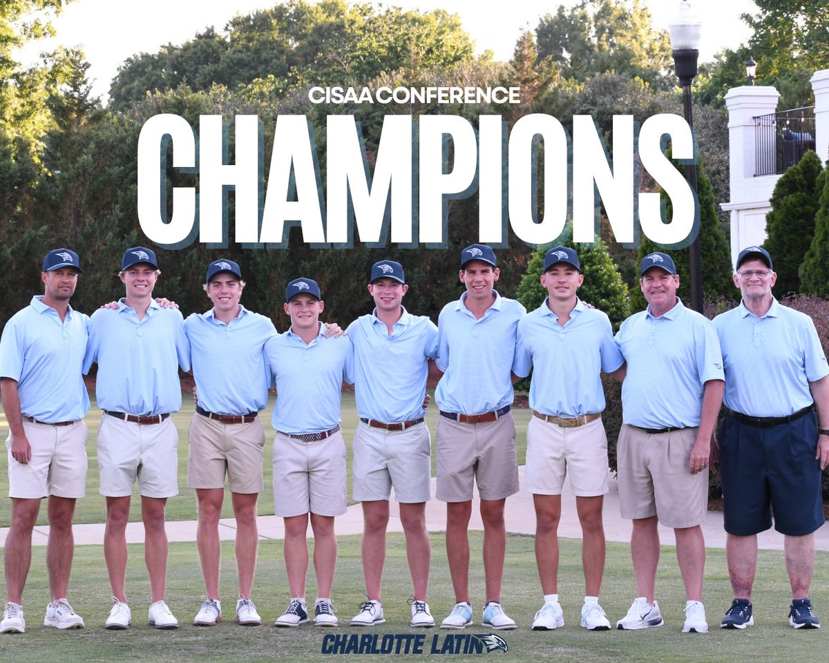 CLS_Hawks_Golf's tweet photo. 3PEAT. 🏆🏆🏆

Your Hawks are CISAA Champs for the third straight year, winning by 22 shots. https://t.co/0FLfZC0nZE