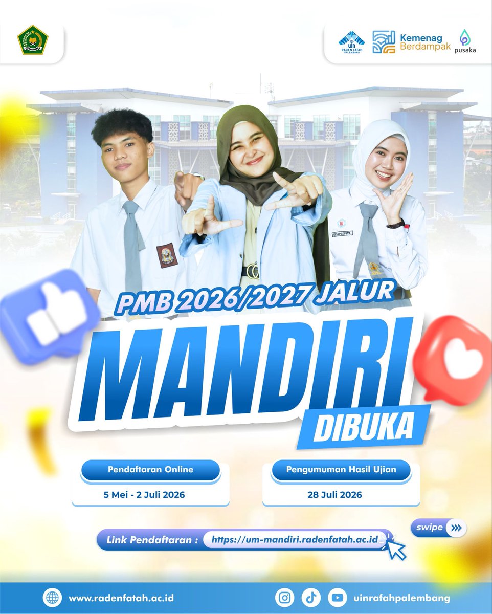 UIN Raden Fatah Palembang tweet media