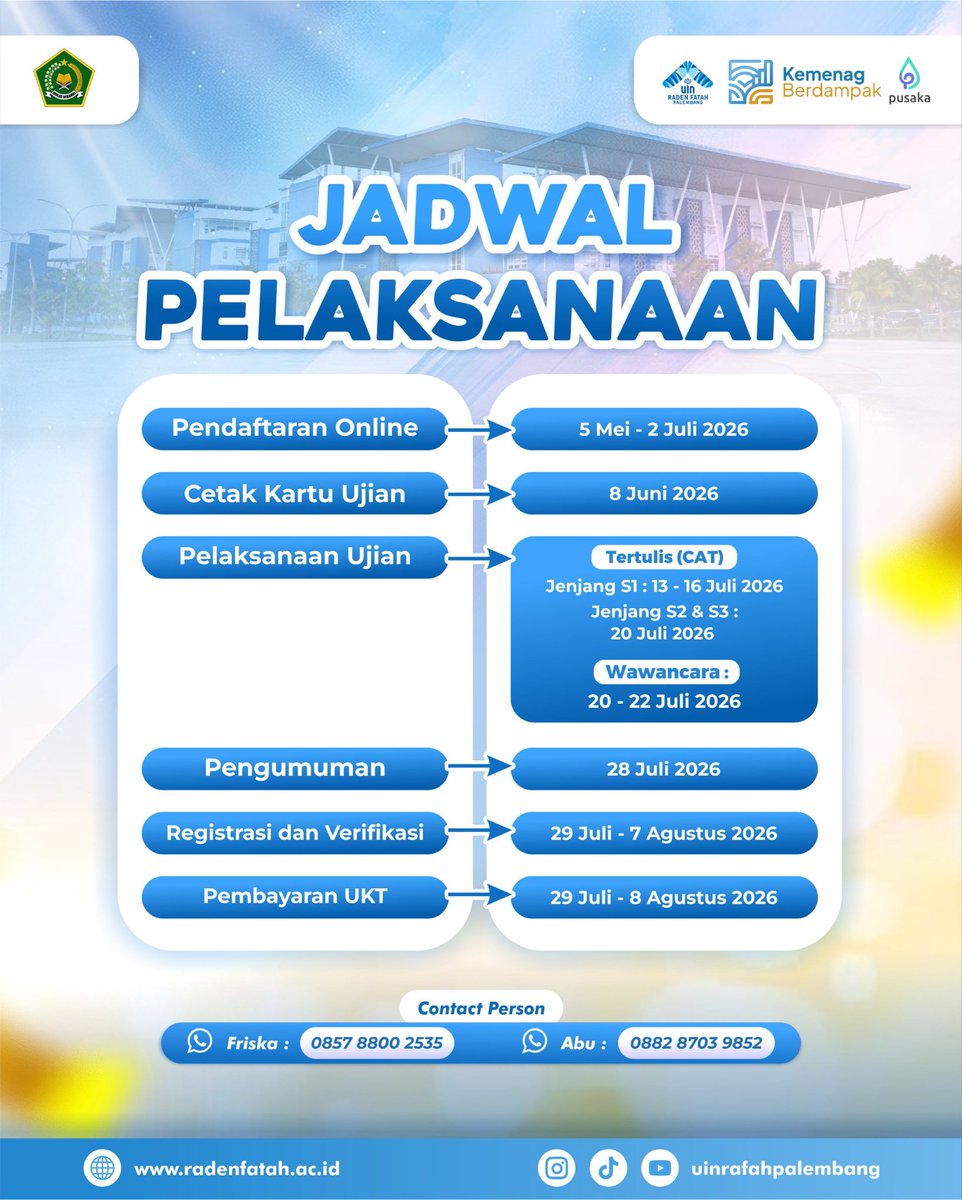 UIN Raden Fatah Palembang tweet media