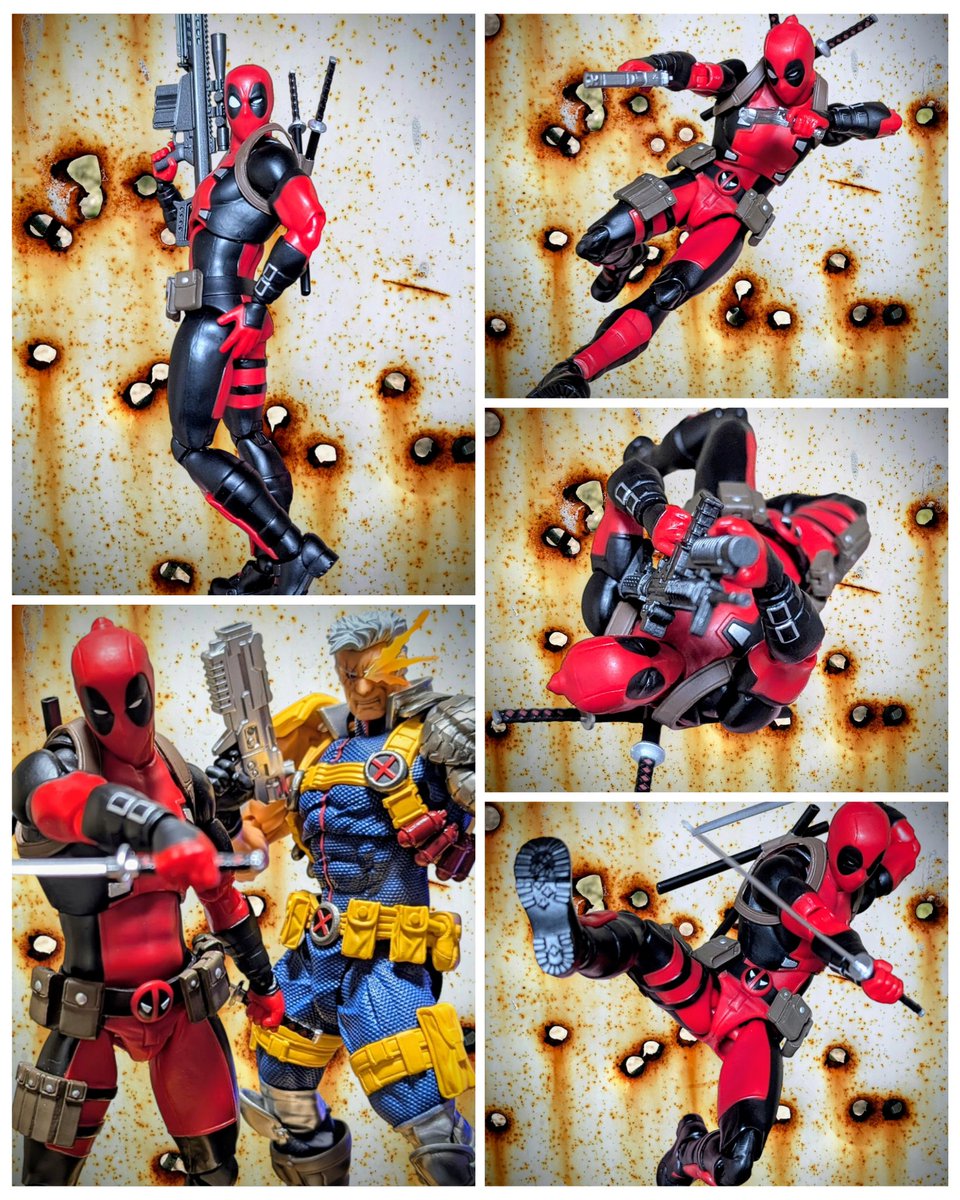 pats_hobby's tweet photo. "MAXIMUM EFFORT" -DEADPOOL
Gurihiru ver. w/Revoltech Guns
#MAFEX #Marvel #Comics #XMEN
#AmazingYamaguchi #Deadpool #Wolverine #マーベル #Classic #Movie #6inch #one12 #Toys #ActionFigure #Photography #Art #DIY #Posing #Game #ACBA
Follow my IG👇
https://t.co/JfufDWyeYL https://t.co/IEo9nfIRGA
