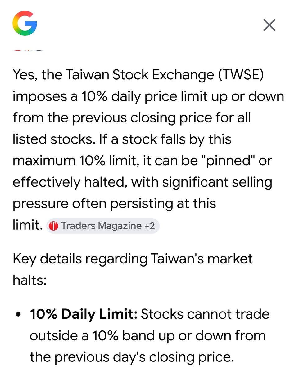 jptusscan's tweet photo. @R3dBH Same here. I think it's because of the way the Taiwan stock market manages a 10% price up or down.
And IBKR has a glitch showing price when that happens. https://t.co/bLiTlxbT7x