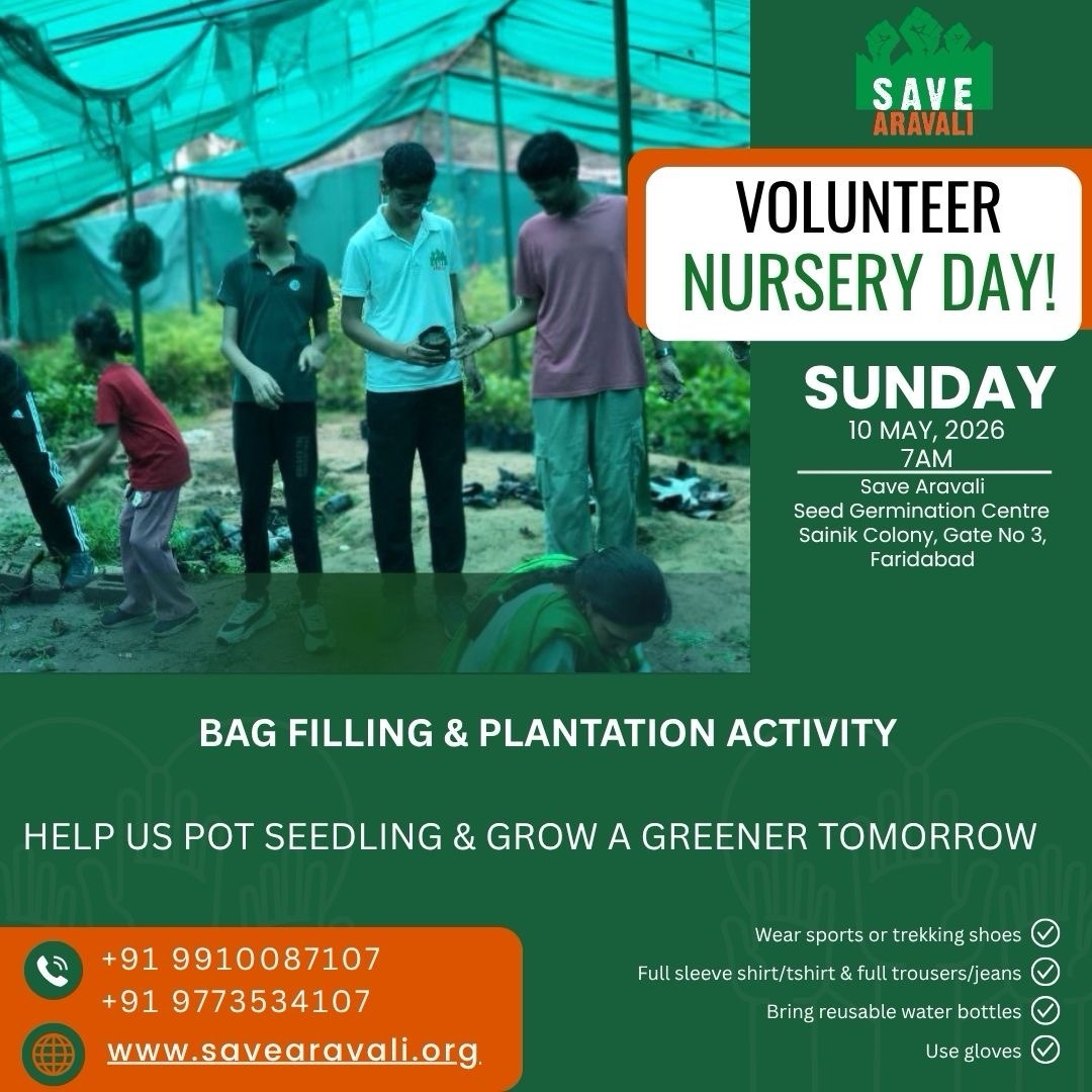 Exciting weekend awaits!
Pls join us in nurturing the nature🤝

#savearavali
#junglesena