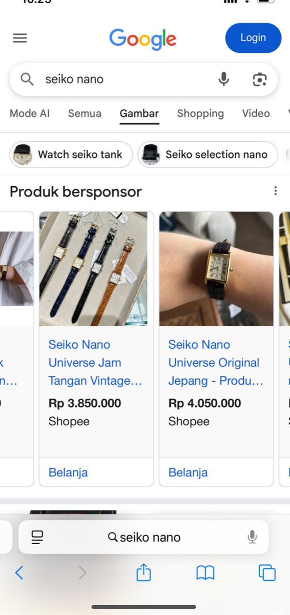 ᰔ open po jastip jepang

— Seiko Nano 
jam tangan yang dipakai Sheila Dara di film sore 😳 yang mau titip cuma 3.500 ajaa kaka kaka, di Indo nyentuh 4jt sekarang🤯

aku bawain lengkap sama boxnya🥰

🏷️ cuma bisa hari ini aja
📦 handcarry eta Ina 25 Mei
✅ group order
