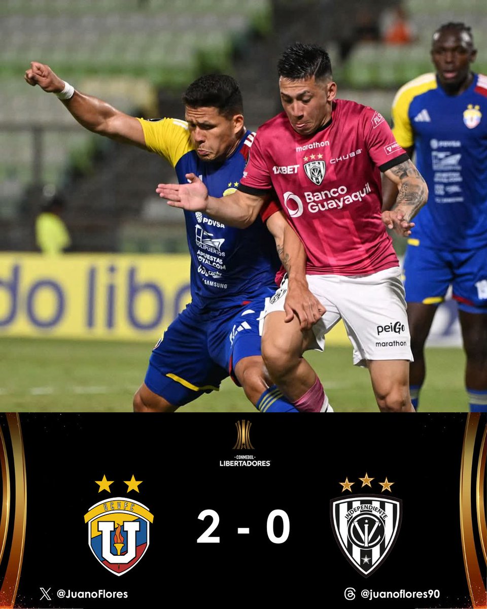 IDV perdió su invicto en #Libertadores y cayó en su visita a U. Central de Venezuela. Los negriazules dominaron pero los locales fueron efectivos y en uno de sus primeros ataques anotaron por medio de Zapata. La visita buscó el empate, dejó espacios y volvió a ver caer su arco