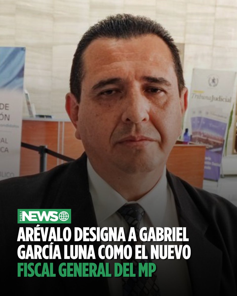 PublinewsGT's tweet image. El presidente Bernardo Arévalo designó esta noche de martes 5 de mayo a Gabriel Estuardo García Luna como nuevo Fiscal General y Jefe del Ministerio Público (MP). 

El anuncio fue dado a través de un video oficial.

#PublinewsGT #FiscalGeneral #MP #Arévalo